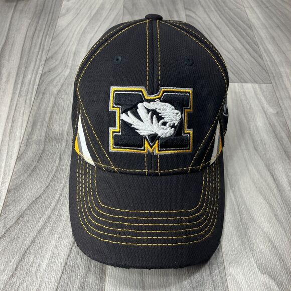 MISSOURI TIGERS BLACK/GOLD HAT,  VERY GOOD CONDITION One Fit OSFA - Picture 1 of 5